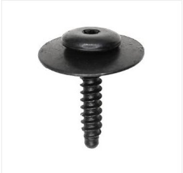 Fender Apron Torx® Drive Tapping Screw with Sems® Washer, M4.2-1.41x20mm, 19.5mm Conical Washer Dia., T-15 Torx Drive; BR Point, Trivalent Black Zinc (Pack of 25)