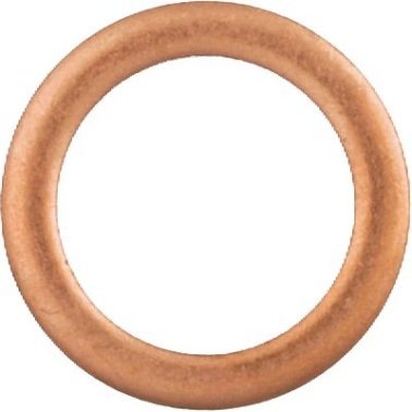 Copper Drain Plug Gasket, 9/16" ID, 0.0937" Thickness (Pack of 10)