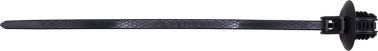 Cable Tie with Oval Tree Mount, 166mm (6-1/2") Length, 1.5-35.0mm Bundle Diameter, Fits 6.5x12.5mm Oval Hole, Black Nylon (Pack of 15)