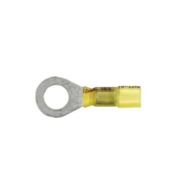Ring Tongues 12-10 AWG 8-10 Stud Size Yellow    (50 per pack)