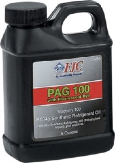 FJC - PAG 100 Refrigerant Oil with Fluorescent Dye Leak Detection    (Sold Individually)