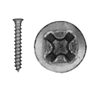 Sheet Metal Screw Phillips Oval Head Zinc Finish Steel #10 x 1 (100 per pack)