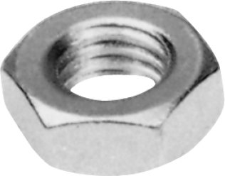 Jam Nut Property Class 4 Zinc Finish Steel M6-1.0 (50 per pack)