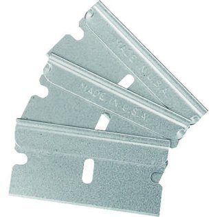 Single Edge Razor Blade High Carbon Steel. For use with Safety Scraper 26601. (100 per pack)
