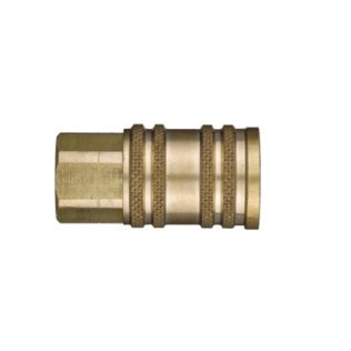 Heavy-Duty Quick Disconnect Coupler Brass 1/4 ARO 210 Female NPTF 1/4-18 (2 per pack)