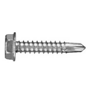 Self-Drilling Screw Hex Head Plain Finish 410 Stainless Steel #8 x 3/4 (50 per pack)