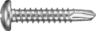 Self-Drilling Screw Hex Head Plain Finish 410 Stainless Steel #6 x 1/2 (100 per pack)