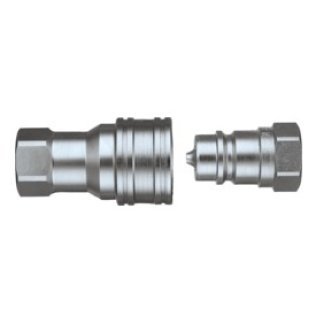 Hydraulic Quick Coupling Coupler ISO 7241 Series 'A' 3/4x 3/4-14 Female NPTF (Sold Individually)