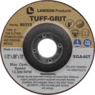 Tuff-Grit - Cut-Off Wheel 4-1/2 Diameter Zirconium Grain Type 27 0.055 Thick 7/8 Arbor (2 per pack)