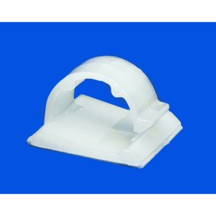 Nylon tubing and Hose Clamp - 5/32 - 1/4 Bundle Diameter; Plastic with Adhesive Back (25 per pack)