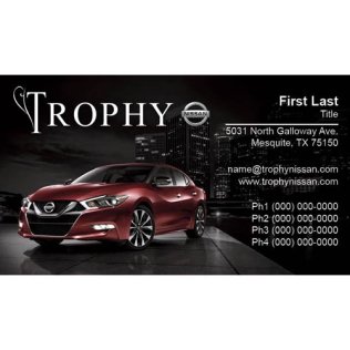Trophy Nissan Business Cards - Maxima