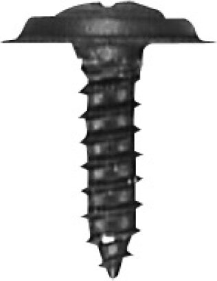 Phillips Oval Washer Head Trim Screw - #6 Diameter; 3/4 Length; No. 6 Washer Head; Phillips Drive; Oval with Countersunk Washer Head; Steel; Black Phosphate Finish (50 per pack)