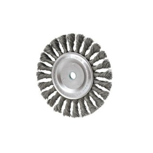 Knot-Type Wire Wheel Stringer Bead Twist Steel 6 0.023 Wire 5/8-11 Arbor (Sold Individually)