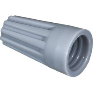 Standard Temp 221 F Max Wire Connectors-22-16 AWG 300 Volts Gray (100 per pack)
