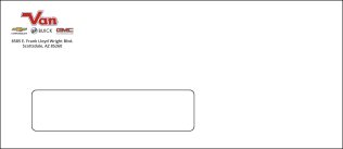 Van Chevrolet (AZ) Window Envelope - 2500 ct