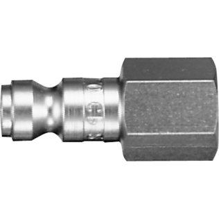 Heavy-Duty Quick Disconnect Plug Steel 1/4 Tru-Flate Female NPTF 1/4-18 (2 per pack)