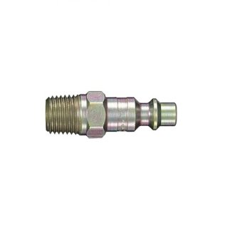 Heavy-Duty Quick Disconnect Plug Brass 1/4 ARO 210 Male NPTF 1/4-18 (2 per pack)