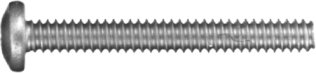 Machine Screw Phillips Pan Head Plain Finish 18-8 Stainless Steel #6 x 1/2 (50 per pack)
