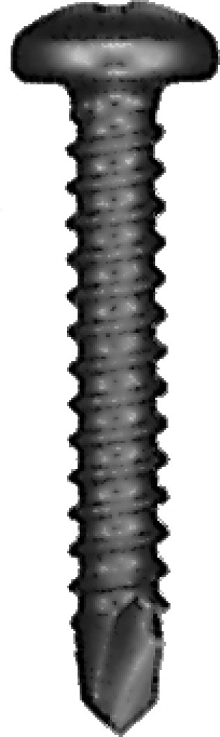 Self-Drilling Screw Phillips Pan Head Zinc Finish Steel #8 x 1-1/2 (50 per pack)