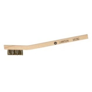 Curved Wood Handle Scratch Brush Brass (Sold Individually)