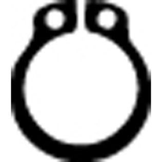 Retaining Ring External Black Phosphate Finish Steel 12mm Shaft Diameter (50 per pack)