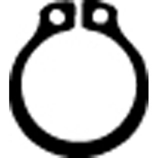 Retaining Ring External Black Phosphate Finish Steel 14mm Shaft Diameter (50 per pack)