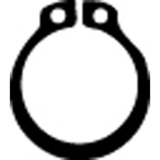 Retaining Ring External Black Phosphate Finish Steel 18mm Shaft Diameter (50 per pack)