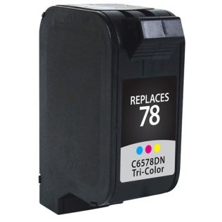 HP Remanufactured #78 (C6578DN) Tri-Color Compatible Inkjet Cartridge