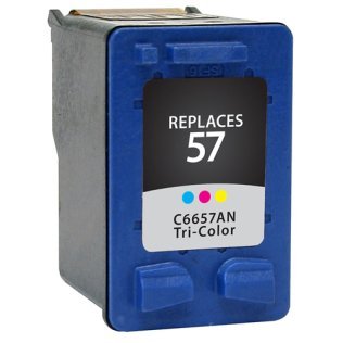 HP Remanufactured #57 (C6657AN) Tri-Color Compatible Inkjet Cartridge
