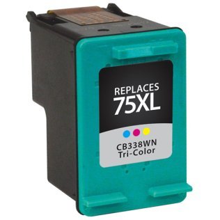 HP Remanufactured #75XL (CB338WN) Tri-Color Compatible Inkjet Cartridge