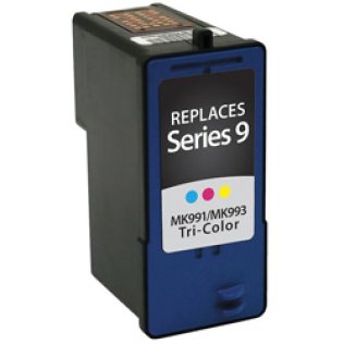 Dell Remanufactured MK991/MK993 Tri-Color Compatible Inkjet Cartridge
