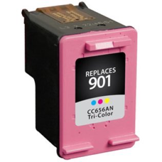 HP Remanufactured #901 (CC656AN) Tri-Color Compatible Inkjet Cartridge