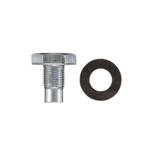Drain Plug with Fiber Gasket and Dog Point - 1/2-20 Thread Size 7/8 Hex Size Cadillac Chrysler AMC (10 per pack)