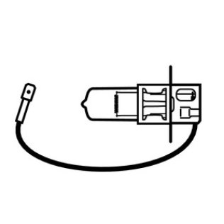 Bulb-12V Miniature 12 Volts 55 Watts PK22s-Base Type 150 Life Hours 121 Candlepower Industry Designation/Number -H3 55W (Sold Individually)