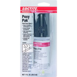 Loctite® - Fixmaster® Fast Cure Epoxy, General Purpose, Liquid Form, 1oz Syringe (Pack of 1)