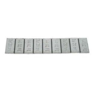 Coated Steel Adhesive Type Wheel Weight - 1/4 oz. Segments 12 Segments per Strip 3 oz. Total Strip Weight (25 per pack)
