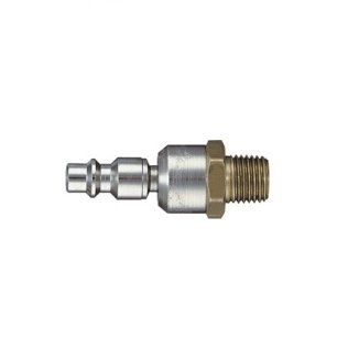 Heavy-Duty Quick Disconnect Swivel Plug Steel 1/4 Standard Industrial Male NPTF 1/4-18 (Sold Individually)