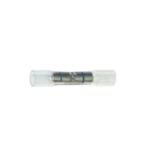 Visa Seal - Clear Butt Connector 16-14 AWG - Crimp and Adhesive-lined Crystal Clear Heat Seal Tubing for a Secure Visible Connection. (25 per pack)