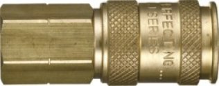 Dixon - Heavy-Duty Quick Disconnect Coupler Brass 1/4 High Flow Female NPTF 1/4-18 (Sold Individually)