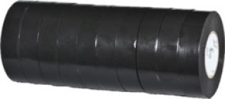 Black Vinyl Electrical Tape 3/4 Width 66' Length 200% Elongation Temperature Rating ( 32 to 176°F) (10 per pack)