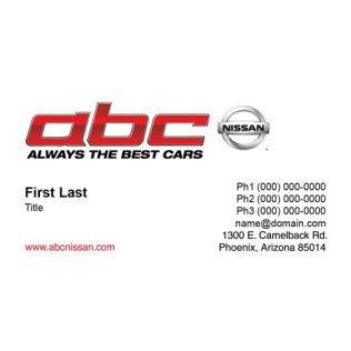 ABC Nissan Business Cards