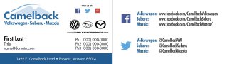 Camelback VW Subaru Mazda Matte Standard BC