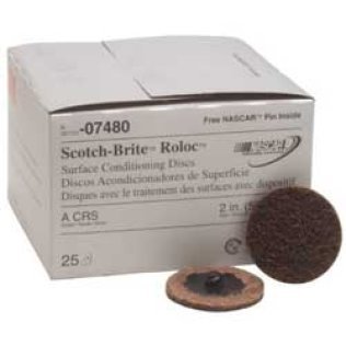 3M 07480 Roloc Disc - 2-inch - Coarse - Box of 25