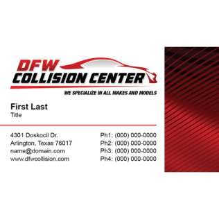 DFW Collision Center Business Cards - Arlington
