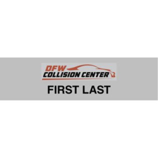 DFW Collision Center Name Badge