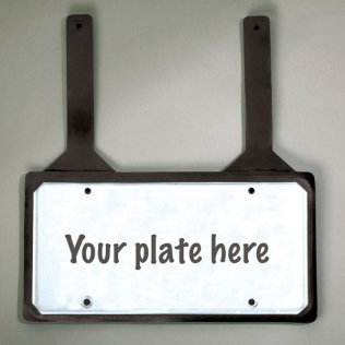 Rubber License Plate Holder with Straps