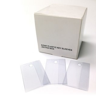 Plastic Key Sleeves (250 per box) ( Price!)