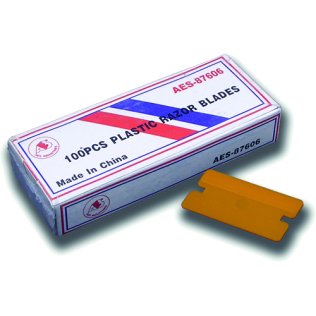 Plastic Razor Blades - 1-inch - 100 Pack