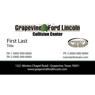 Grapevine Ford/Lincoln Collision Center Business Cards