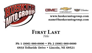 Husker Auto Group 3 Brands Business Card